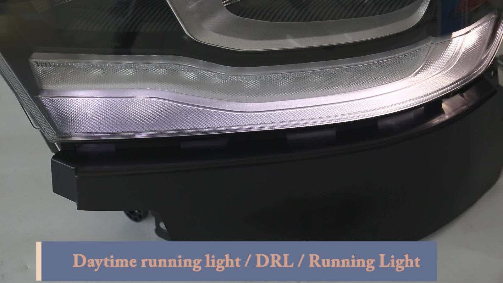 Passenger for Dodge for RAM 1500 2019 2021-2023 Full LED DRL Chrome Headlight Lamp