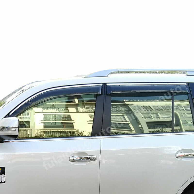 for LEXUS LX570 2016-2021 Window Visors Sun Rain Guard Deflector W/Chrome Trim
