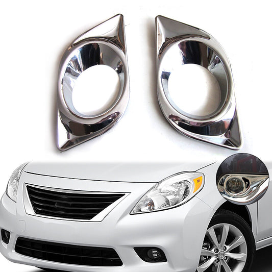 Pair for Nissan Versa Sedan 2012-2014 Fog light hood Fog light frame decoration