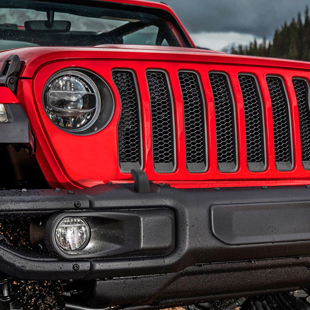 Front Bumper Tow Hook Covers for Jeep for Wrangler JK JL Gladiator JT 07-23 Black