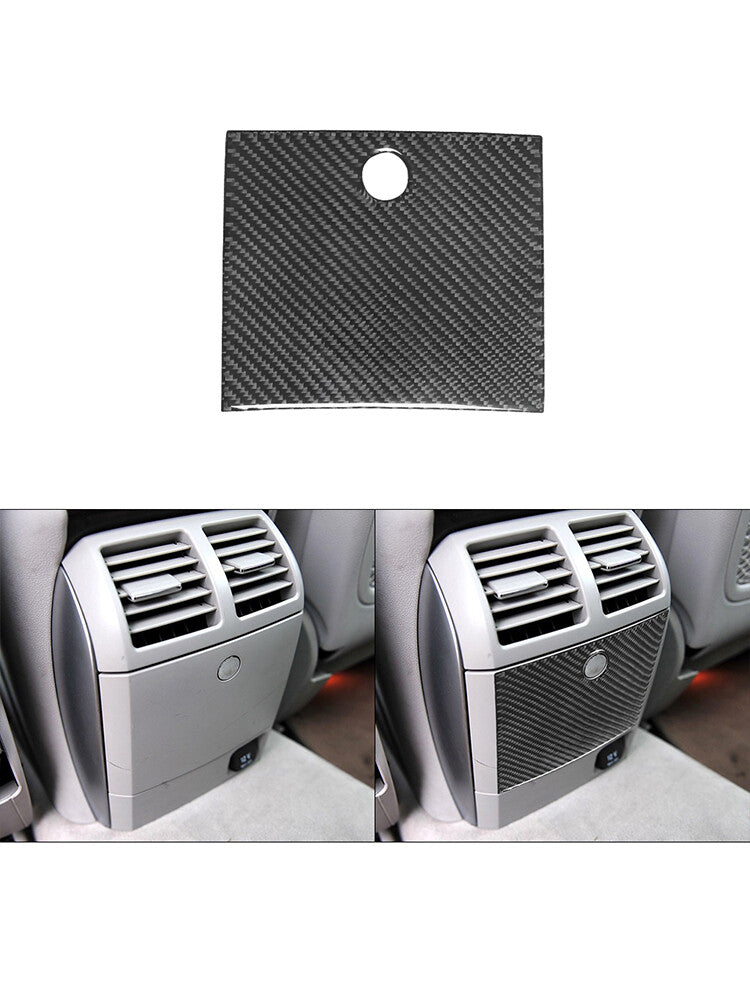 for Mercedes R-Class 2009-2012 Central Storage Case Door Trim Cover Carbon Fiber