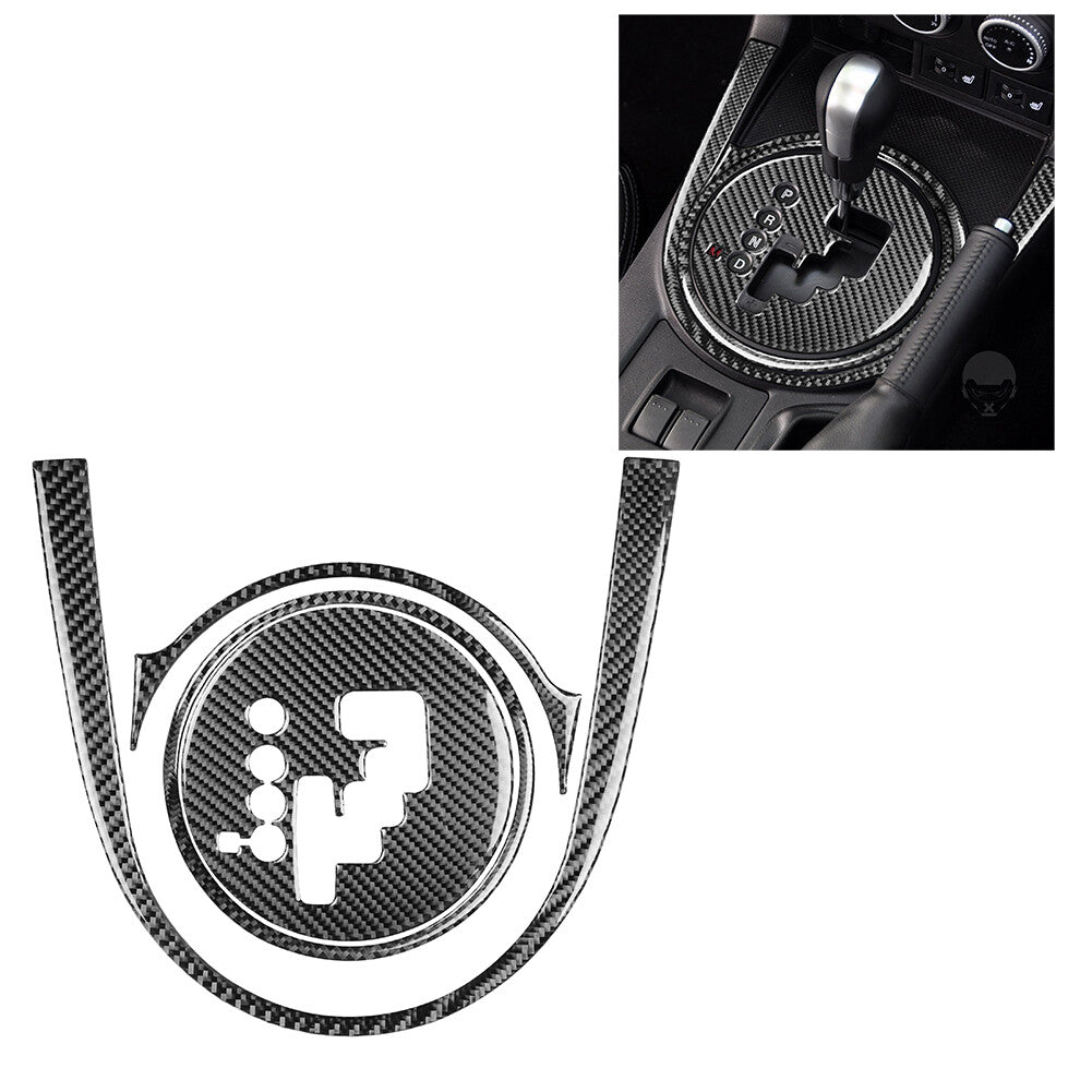 4Pcs Carbon Fiber Interior Gear Shift Cover Trim for Mazda MX-5 Miata 2009-2015