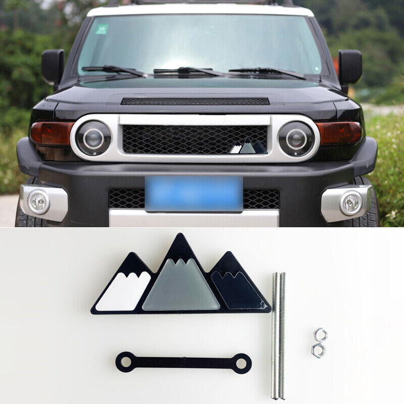 2007-2020 for Toyota FJ Cruiser Three-Colour Front Center Mesh Grille Badge Trim