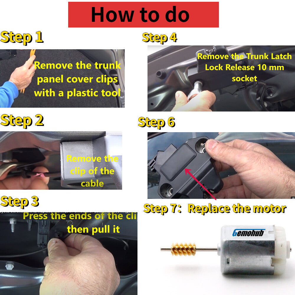 Trunk Latch Lid Lock Actuator Motor For 2015-2018 for Hyundai Santa Fe Sport 2.0 2.4