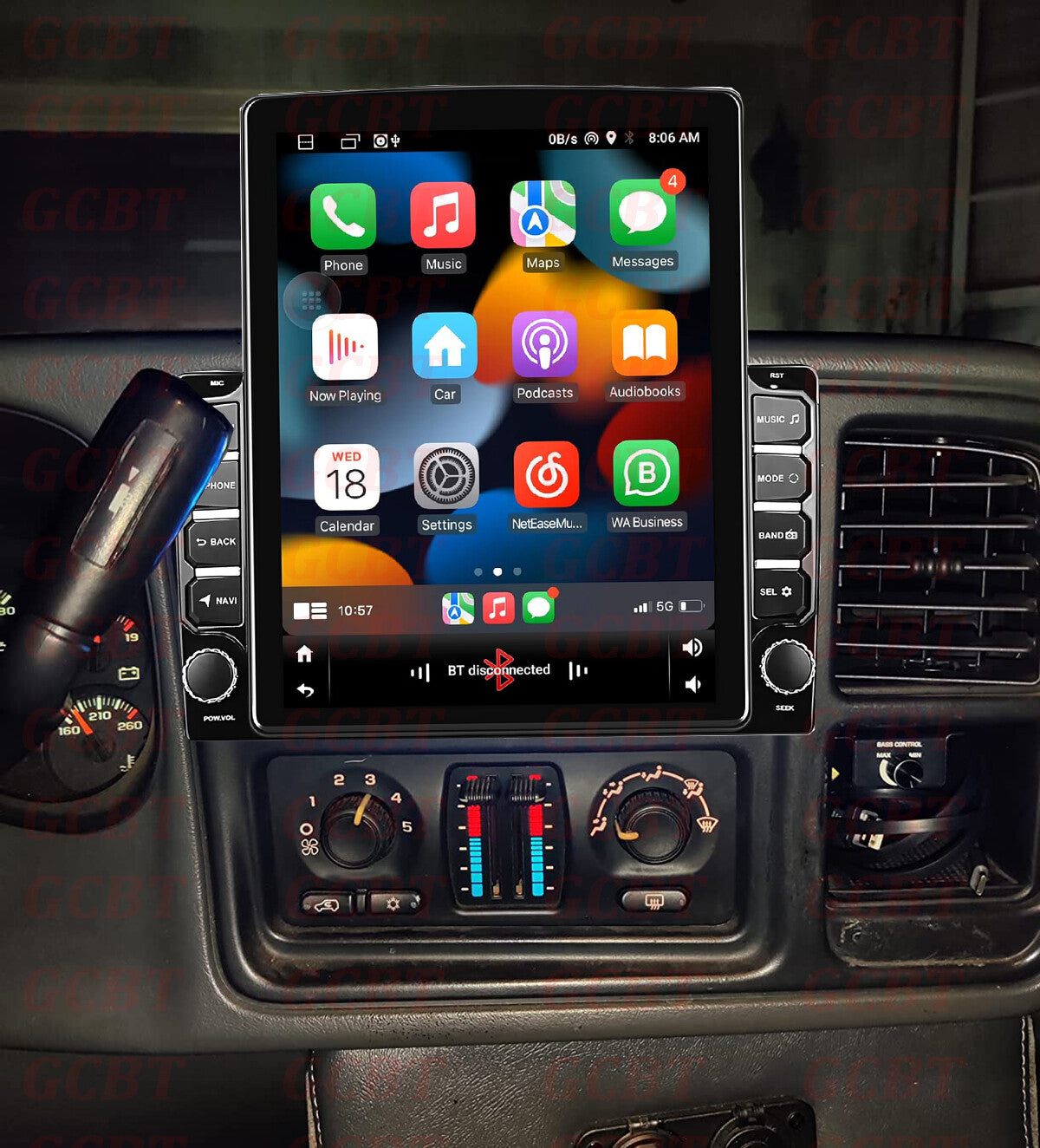 Apple Carplay Car Radio Stereo Android 13 GPS For 2003-2006 for Chevrolet Silverado