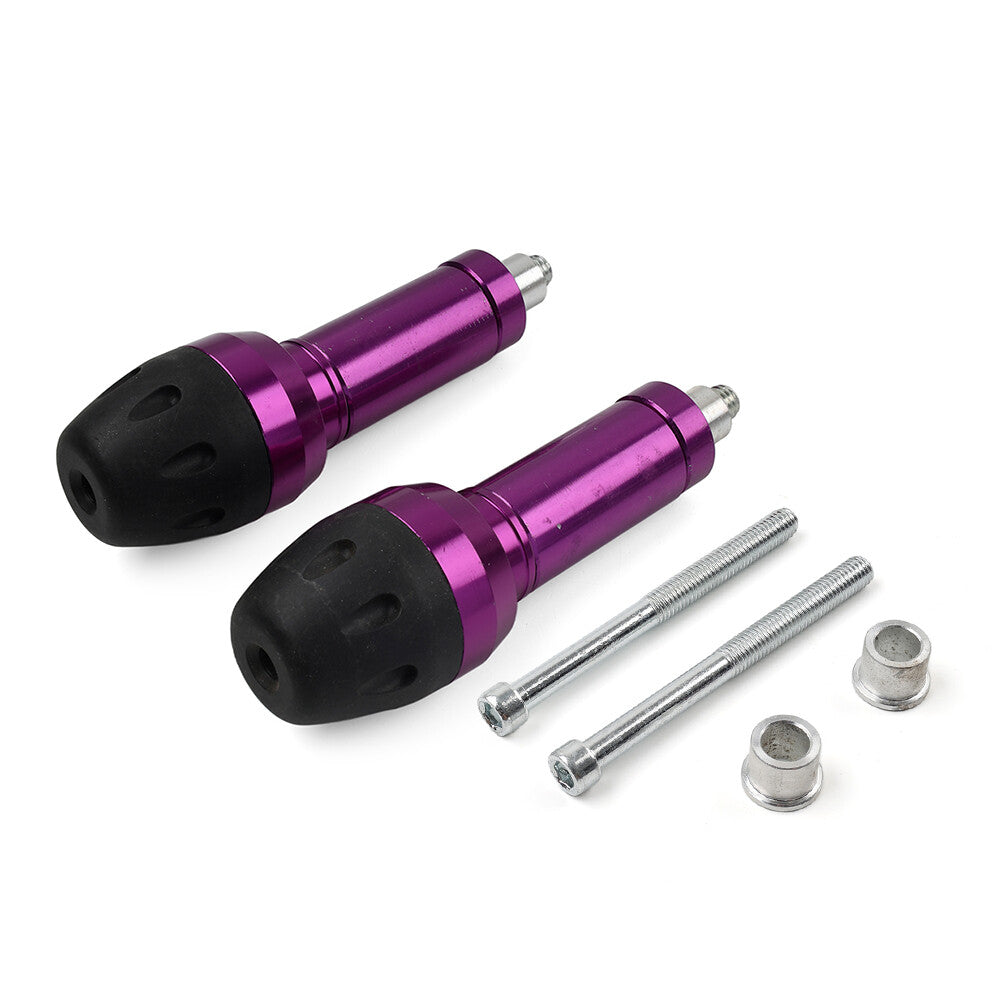 Purple 8MM 10MM Motorcycle Exhaust Frame Slider Crash Falling Protector