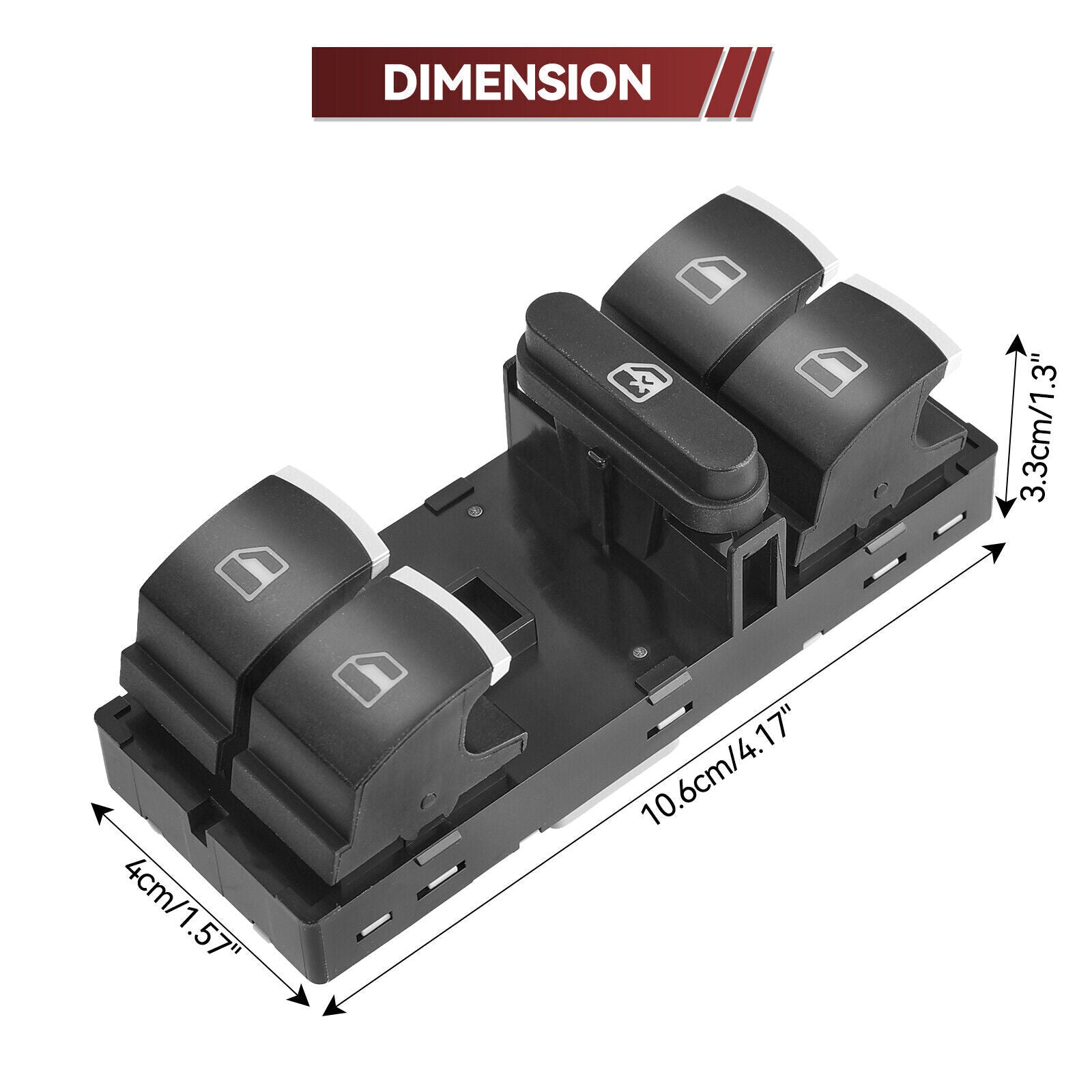 for VOLKSWAGEN for VW 3CC959857 10 Pins LHD Master Electric Power Window Switch new