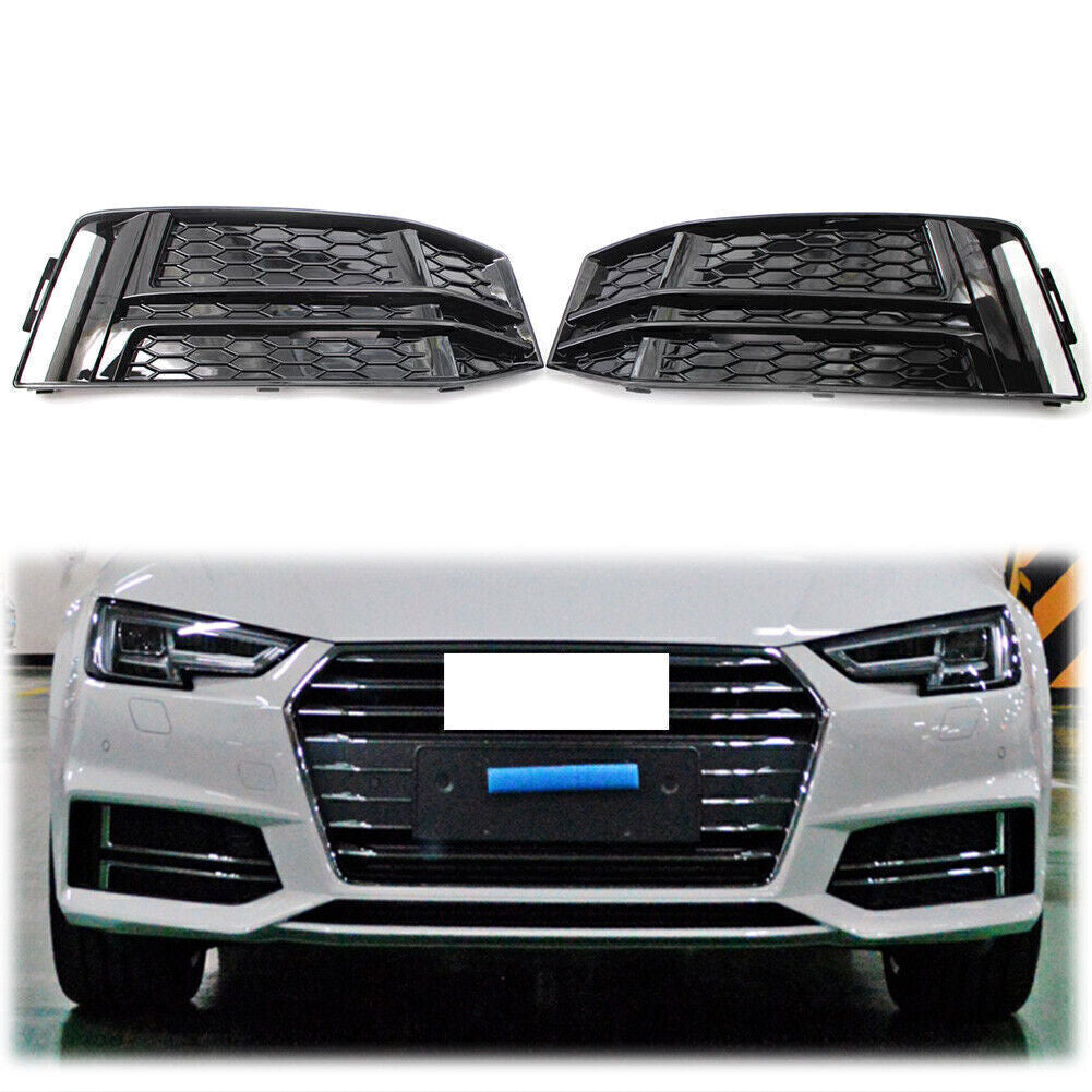 Car Front Bumper Lower Grille Grill Pair Fit for AUDI S4 A4 B9 2017 2018