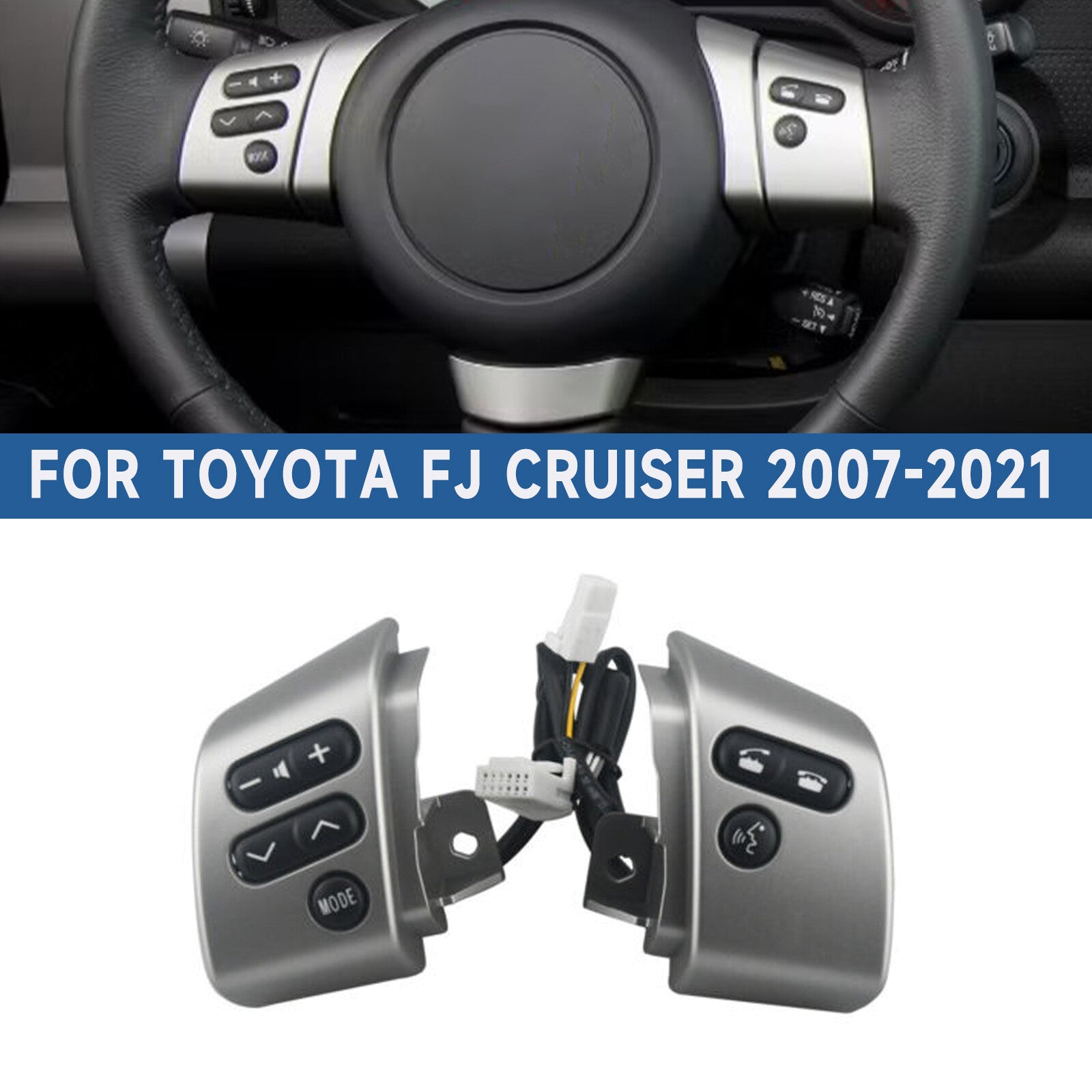 84250-35070 Steering Wheel Control Switch Assy Fit for Toyota FJ Cruiser 07-21 TP