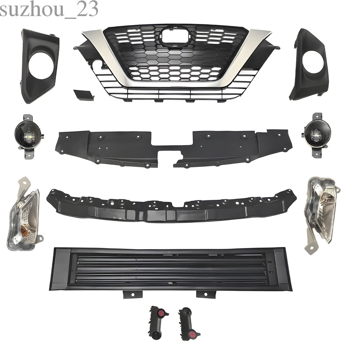 Radiator Grille/Shutter/Bumper Fog light Kit/Support Retainer For Altima 2019-21
