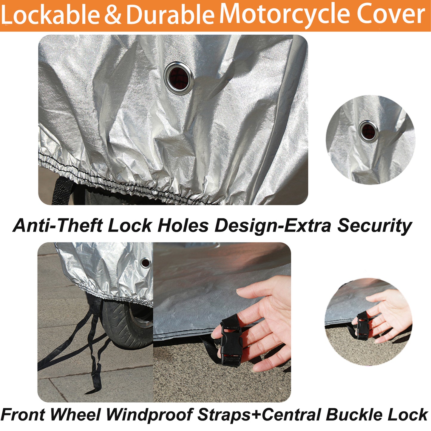 Motorcycle protective case, waterproof, outdoor, external storage, all-around protection.