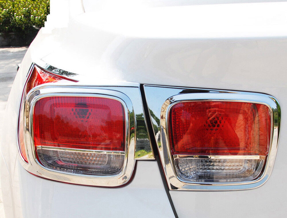 ABS Chrome Tail Light Lamp Cover Frame Trim 4X for Chevrolet Malibu 2014-2015