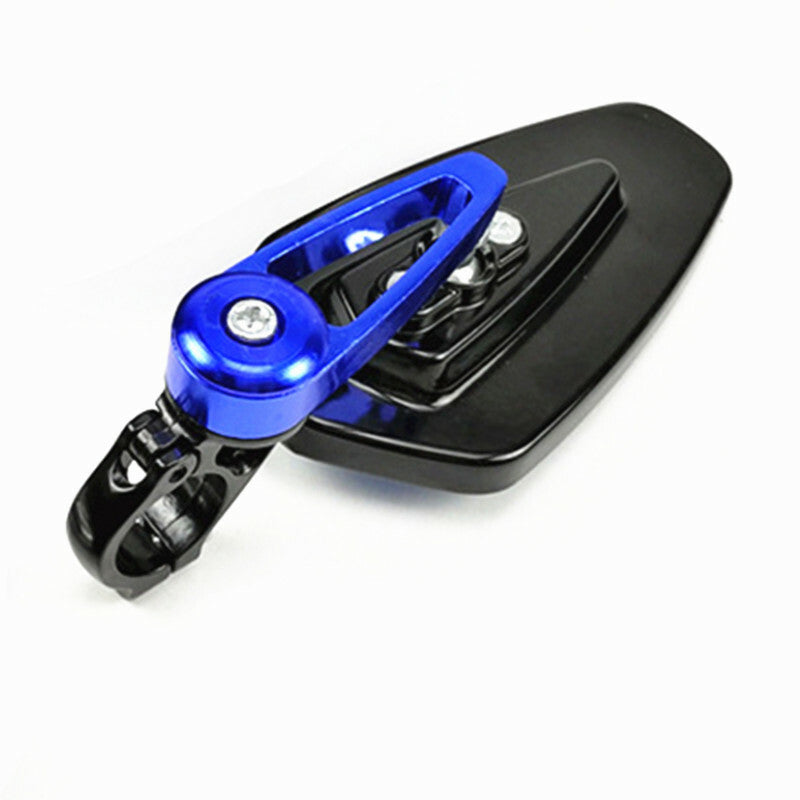 Motobike 7/8 Bar End Side Rearview Mirror Handlebar Rear View Mirror BlackBlue