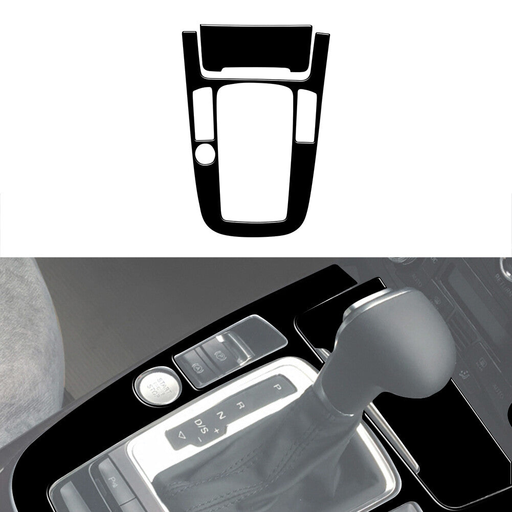 2Pcs Gloss Black Gear Shift Frame Trim Cover Decoration for Audi Q5 2009-2017