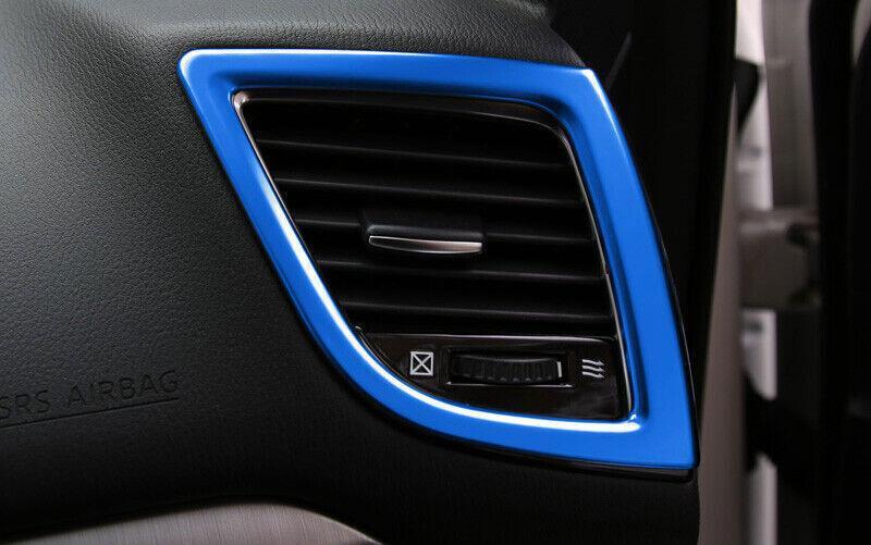 Fit for Mazda 3 Axela 2014-2019 Bright Blue Left And Right Air Outlet Vent Trim