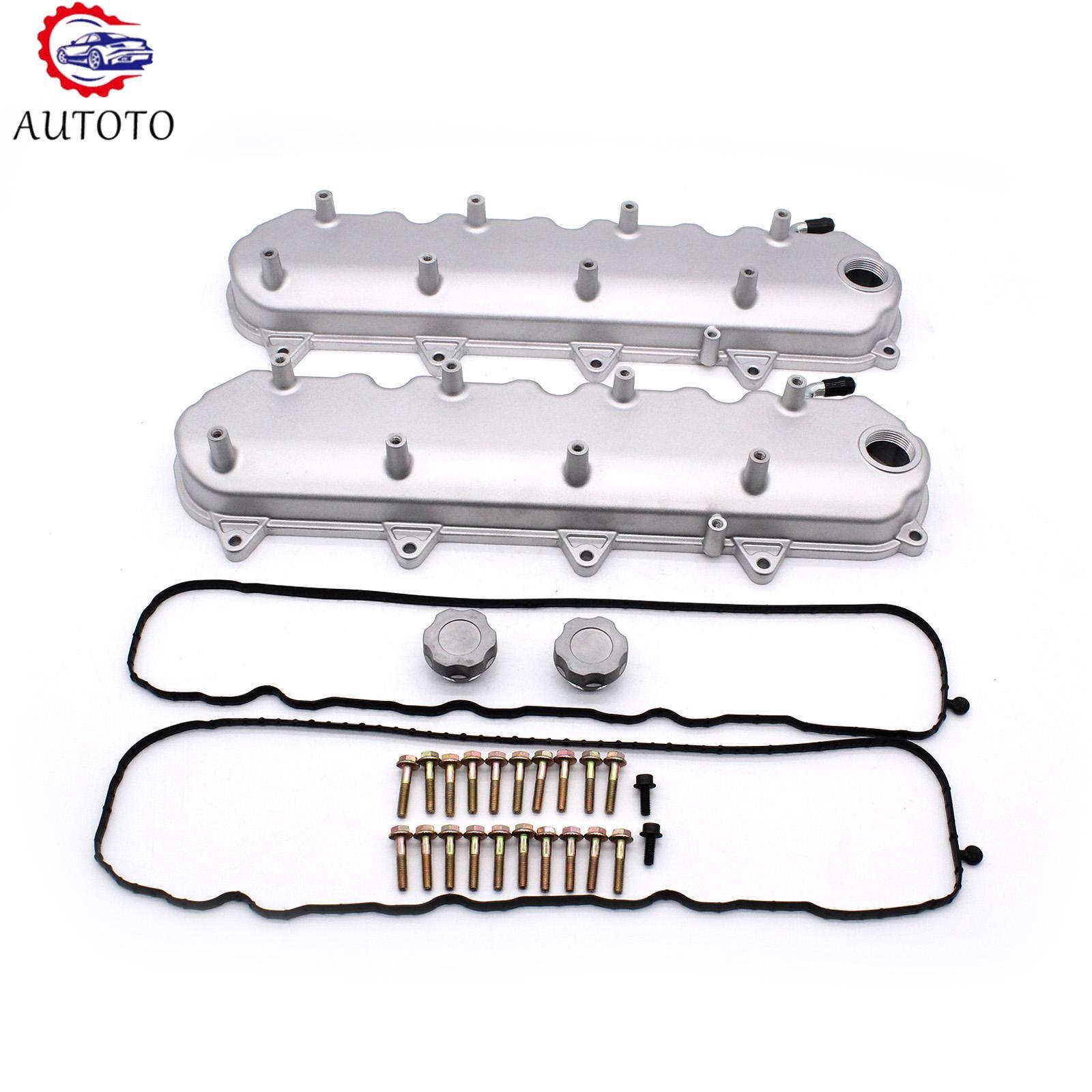 Cast Aluminum Valve Covers w/Coil Mounts For GM LT GEN V LT4 LT1 L83 L86 6.2
