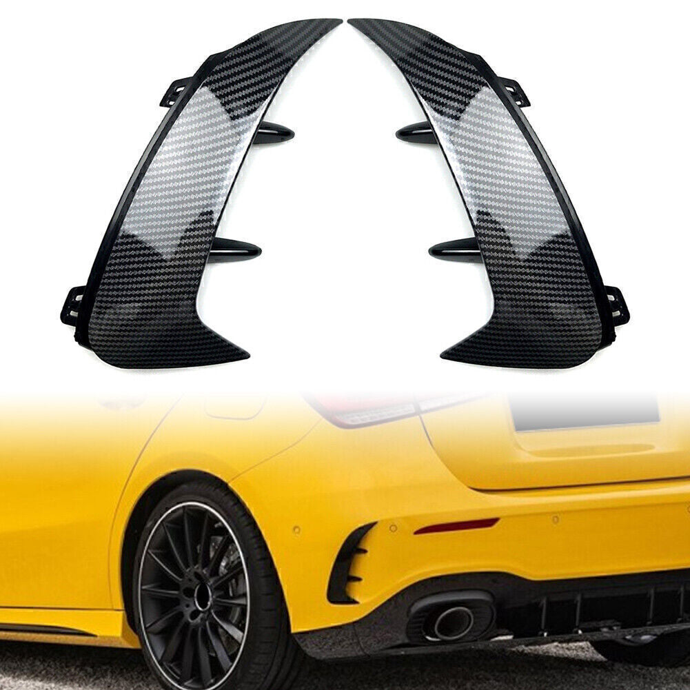 Rear Bumper Splitter Spoiler Canard Air Vent For 2018-2022 for Mercedes-Benz A-class
