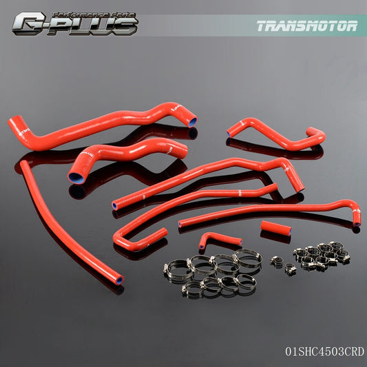 Silicone radiator hose clamps fit 1991-1996 for Chevrolet for Corvette 5.7L LT1 V8 Red.