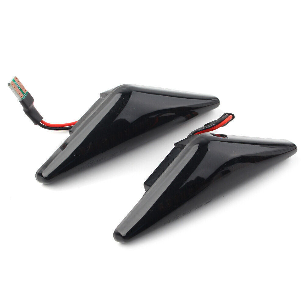 Dynamic Flow Black Side Marker Signal LED Lights Indicators Fit for Ford Focus MK1