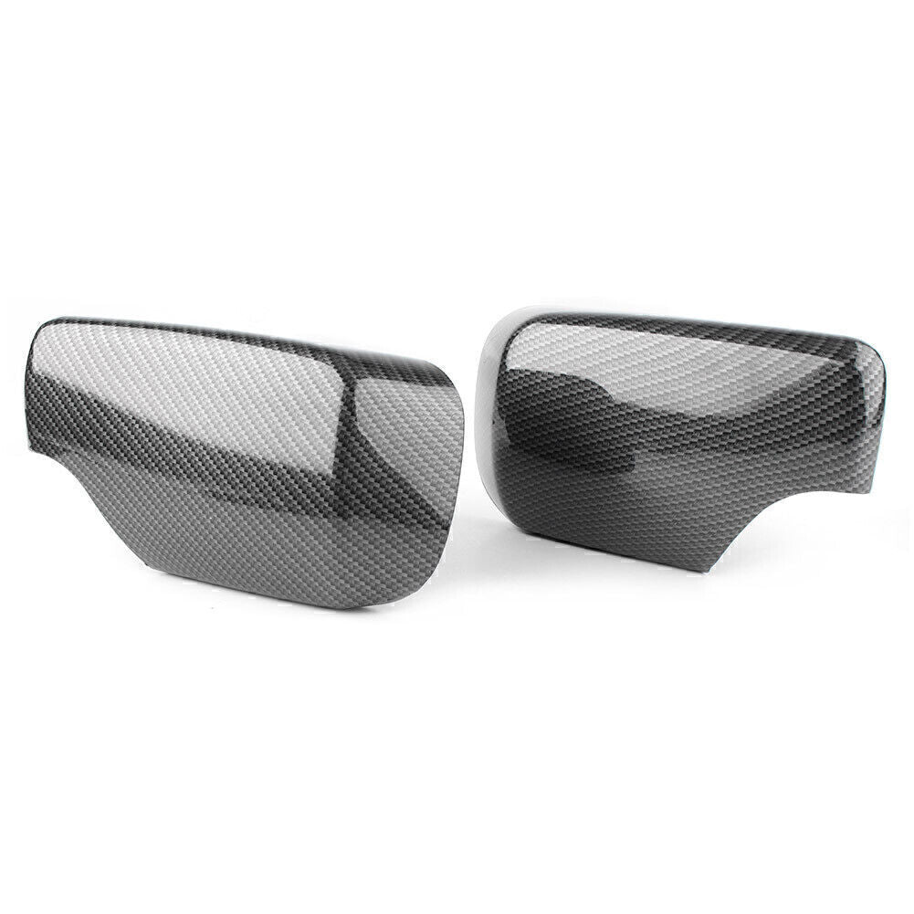 Fit for BMW E46 3 Series 1998-05 Carbon Fiber Black Rear View Side Mirror Cover Cap