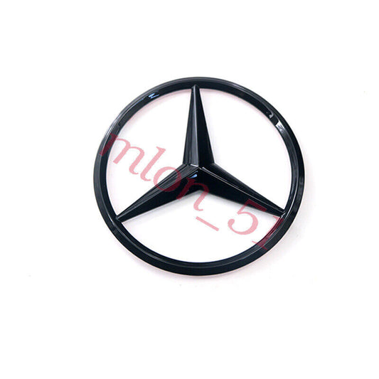 Glossy black star trunk badge for rear cover emblem badge C-Class W204 for Mercedes -AMG