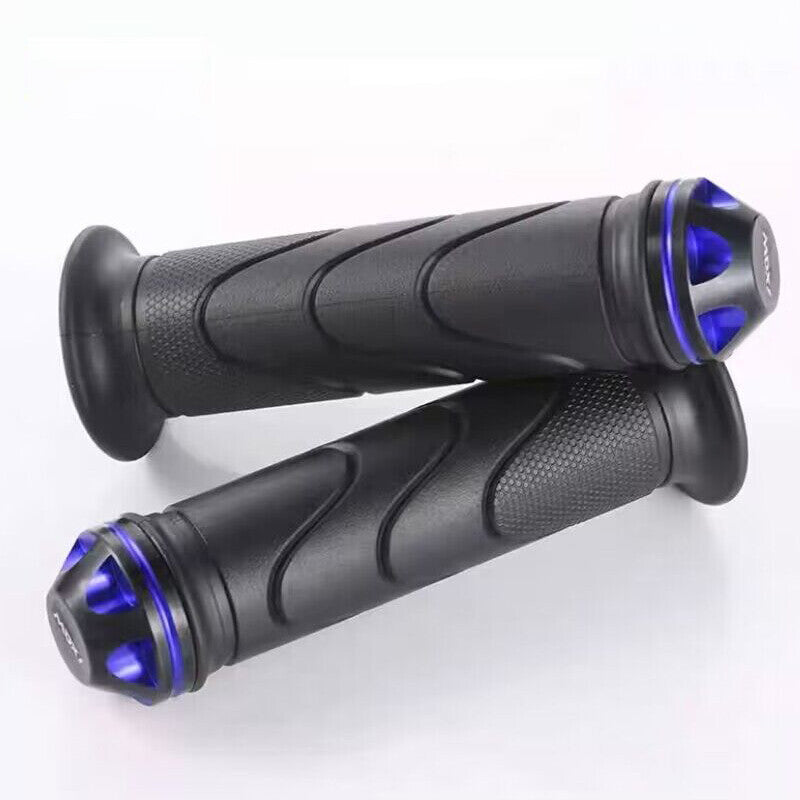 2-pack 7/8 motorcycle/sports bicycle handlebars with rubber grips and aluminum non-slip design.