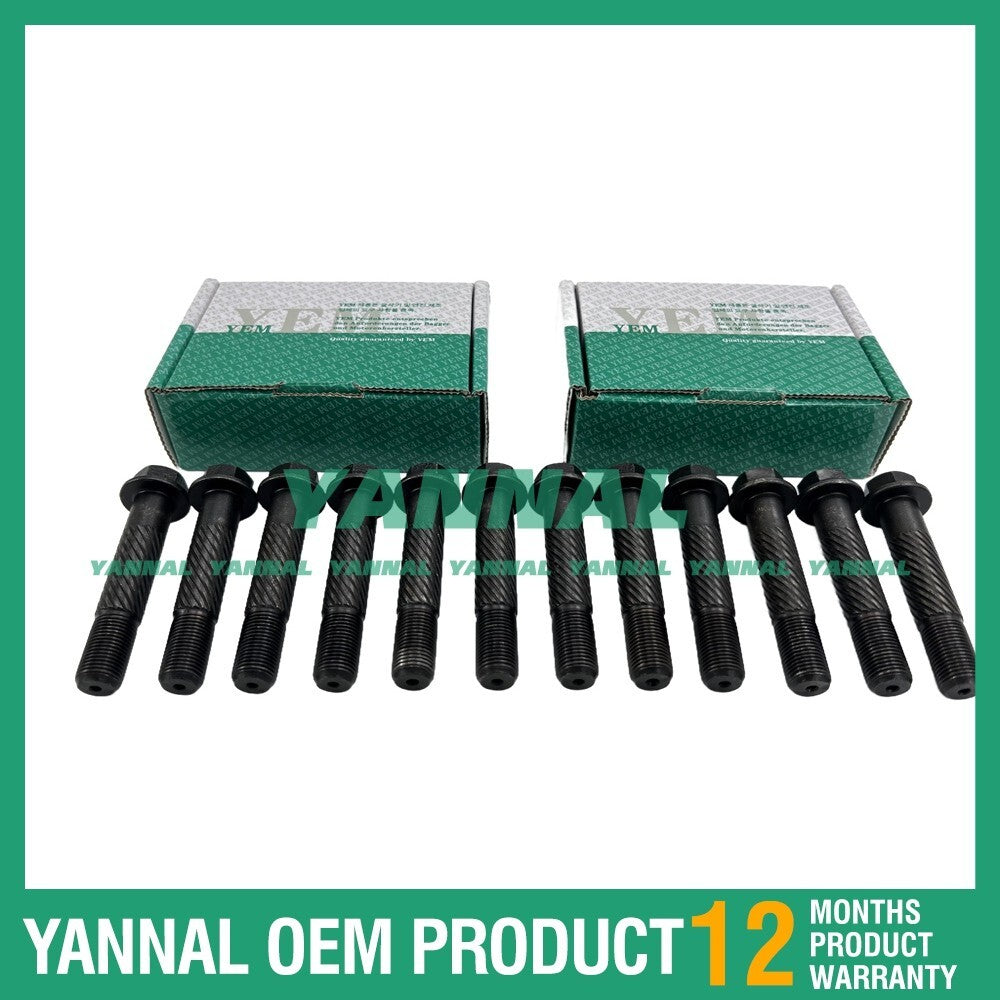 12X New J08E Connecting Rod Bolts and Screws for Hino Diesel Engines