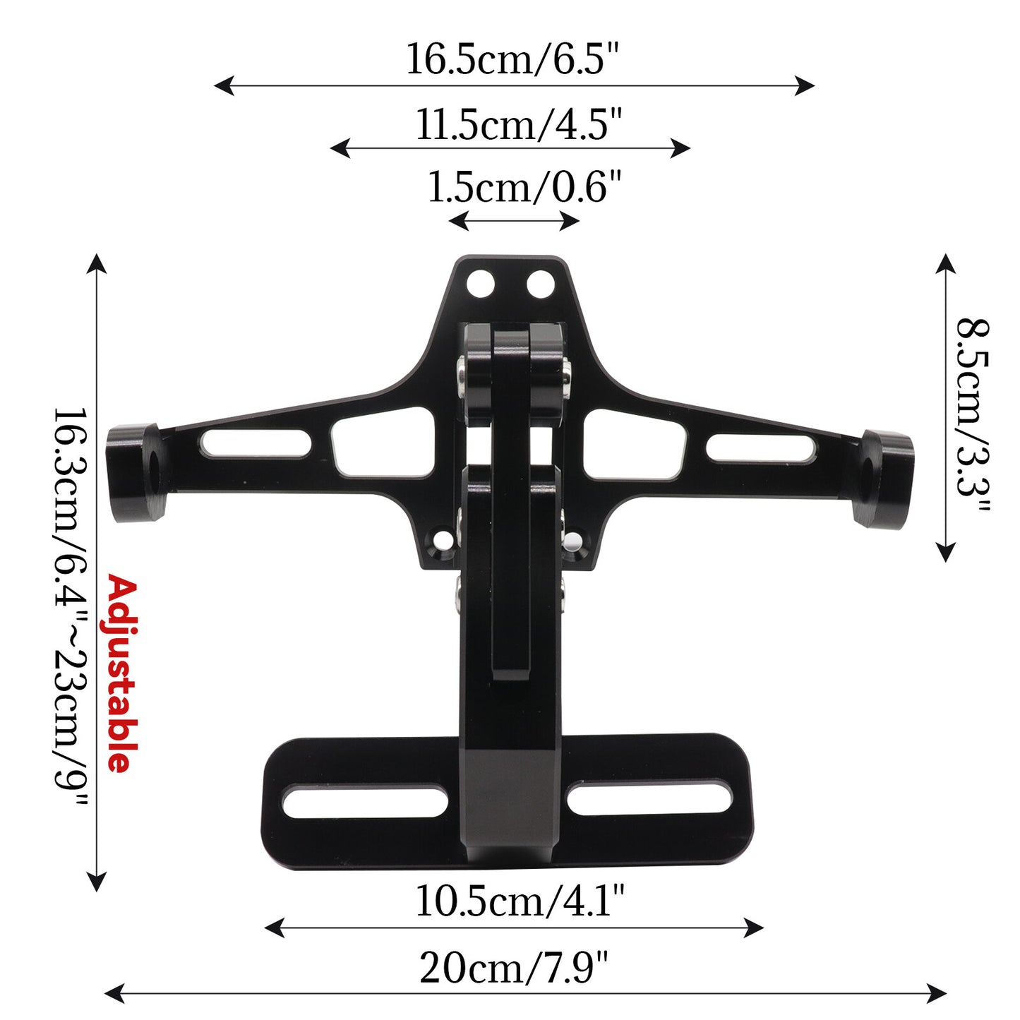 Motorcycle License Number Plate Holder Tail Tidy Bracket + LED Fender Eliminator