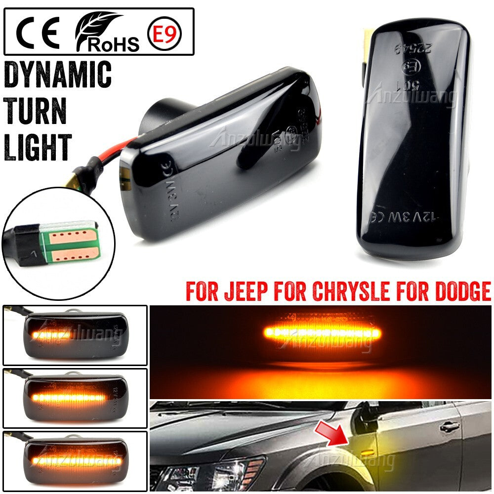 Dynamic Side Marker Light for Jeep Patriot for Chrysler for Dodge Avenger Grand Caravan