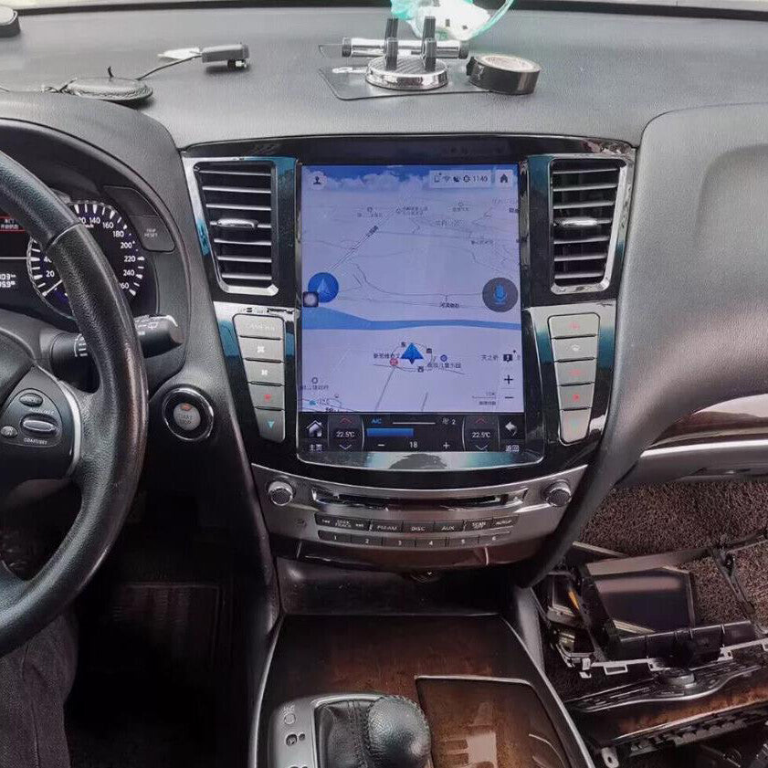 Compatible with for Infiniti QX60 and JX35 2014-2020 Android 11, vertical screen radio with in-car playback and GPS.