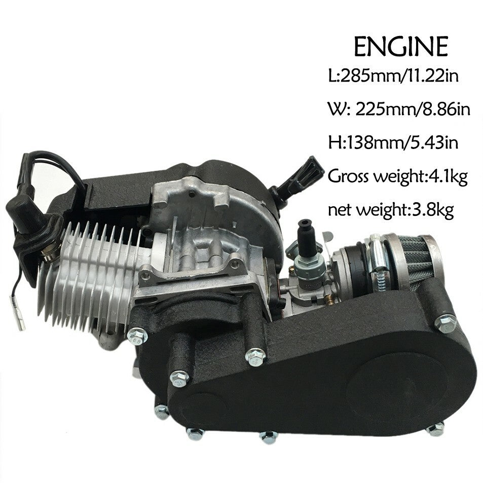 49cc 50cc 2 Stroke Engine Motor Full Kit Bicycle Scooter for Mini Pocket Bike ATV