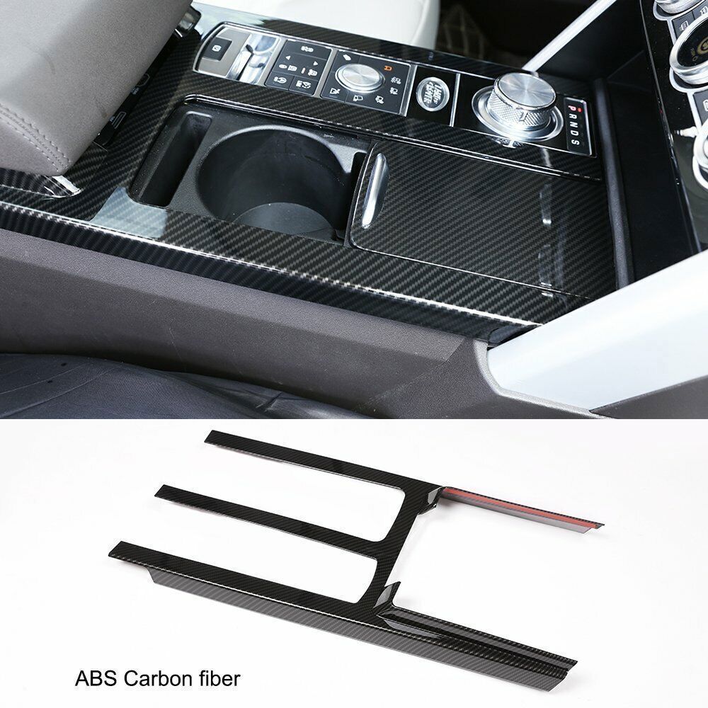 for Land Rover Discovery 5 2017-2020 Carbon Fiber Console Gear Shift Panel Cover