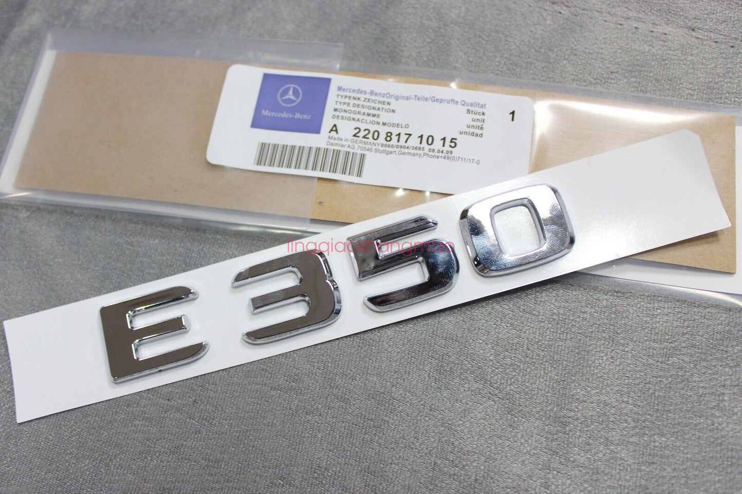 FOR CHROME for BENZ E350 REAR TRUNK LETTERS BADGE EMBLEM E-CLASS