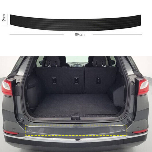 Black Rubber Rear Bumper Sill Plate Protector 1pcs for Chevrolet Equinox 18-2022