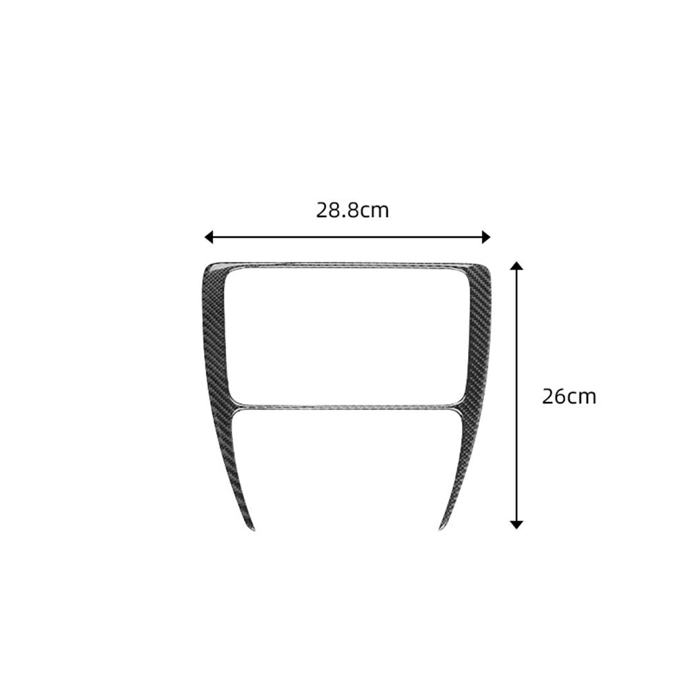 Carbon fiber center console frame trim for Volkswagen for Jetta sedan 2011-2014
