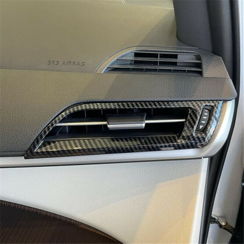 Carbon Fiber Front Side Air Outlet Vent Cover Trim for Toyota for Sienna 2021-2023