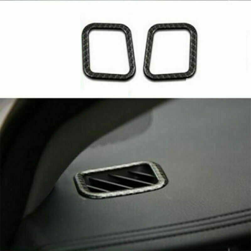Carbon Fiber Dashboard Upper Air Outlet Vent Trim For 2014-19 for Toyota Highlander