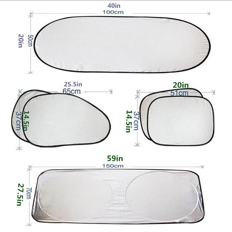 Car Windshield Curtai Sun Shade Heat Block Screen Ray Folding Cover