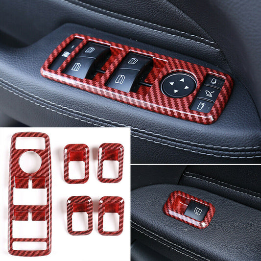 for Benz A B C E GL ML GLK CLA GLA GLS Class ABS Window Lift Switch Button Cover