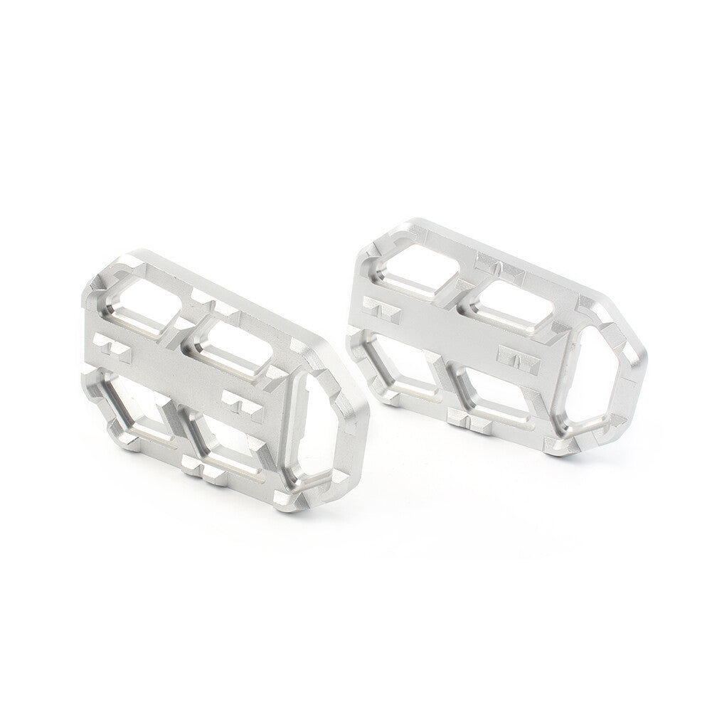 Foot Pegs Footrests Wide Brake Pedals Left  Right Silver Fit for HONDA CB500X 15-22