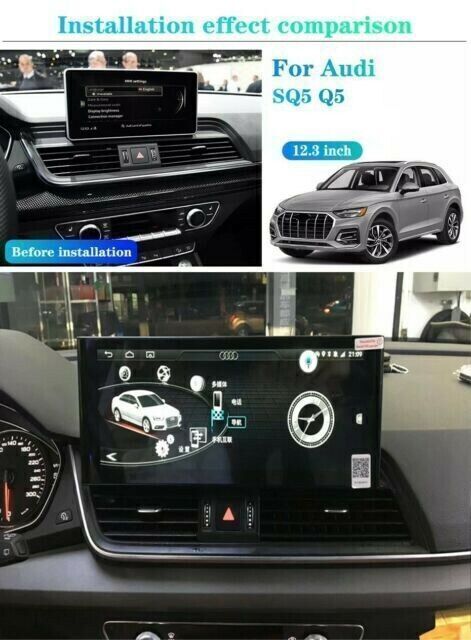 for AUDI Q5 17-22 Radio carpaly 2+32G 12.3 Car Android GPS Navigation Wifi