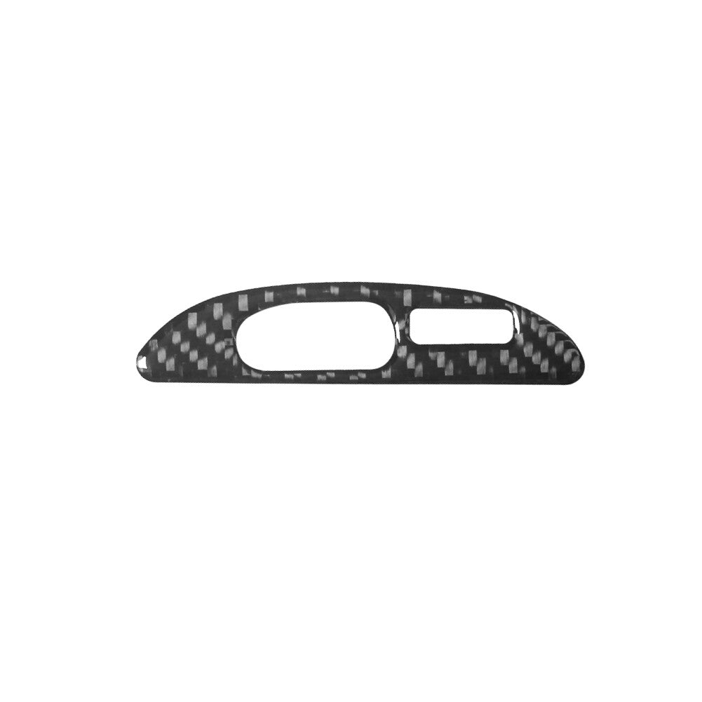 Carbon Fiber Center Clock Panel Cover Trim for Ford for Mustang Convertible 2001-04