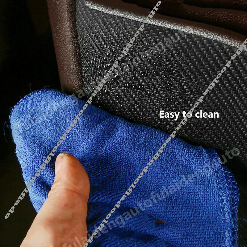 4P for Mazda CX-5 2012-2016 PU Carbon Fiber Door Anti-Kick Pad Guard Cover Trim