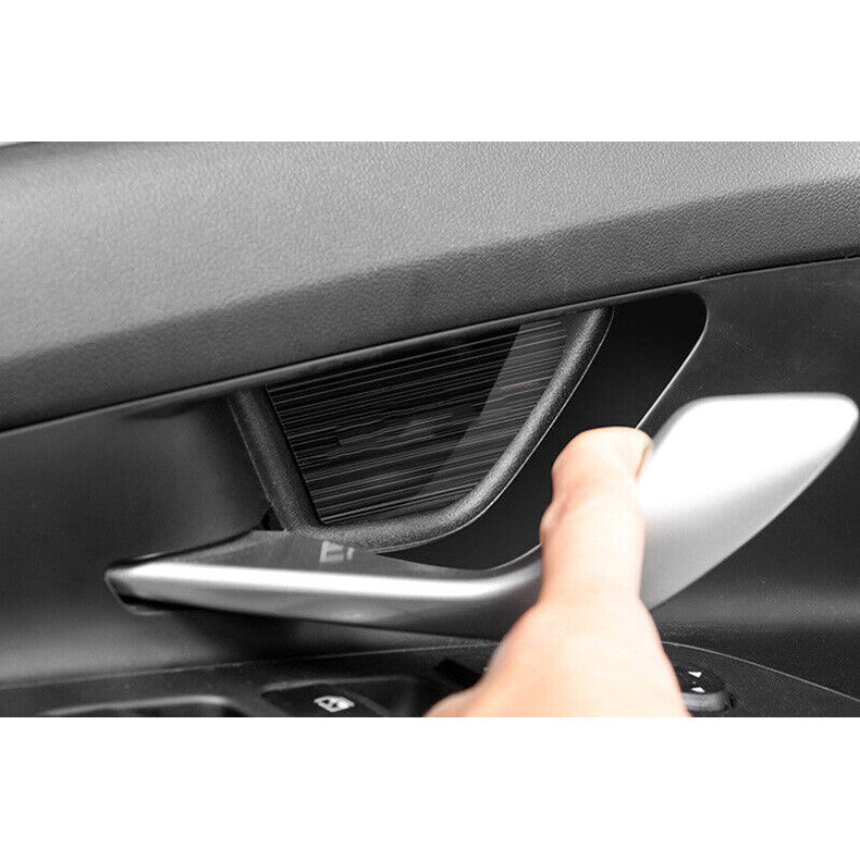 for Hyundai for Elantra 2021-2023 Black Stainless Inner Door Bowl Sticker Cover Trim