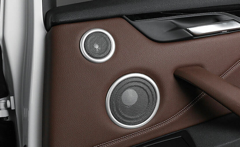 Fit for BMW X1 F48 2016-2022 ABS Silver Inner Door Horn Ring Frame Cover Trim 6P