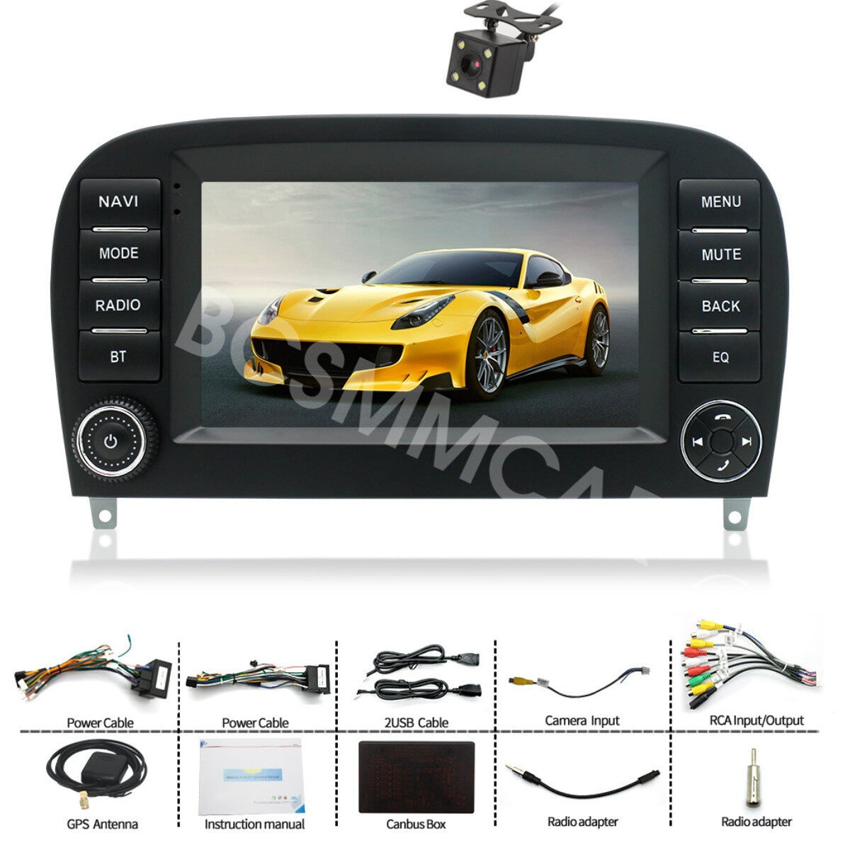 Fit for Mercedes Benz SL350 SL500 SL55 2005-2012 Car Stereo Android 13 GPS W/Cam