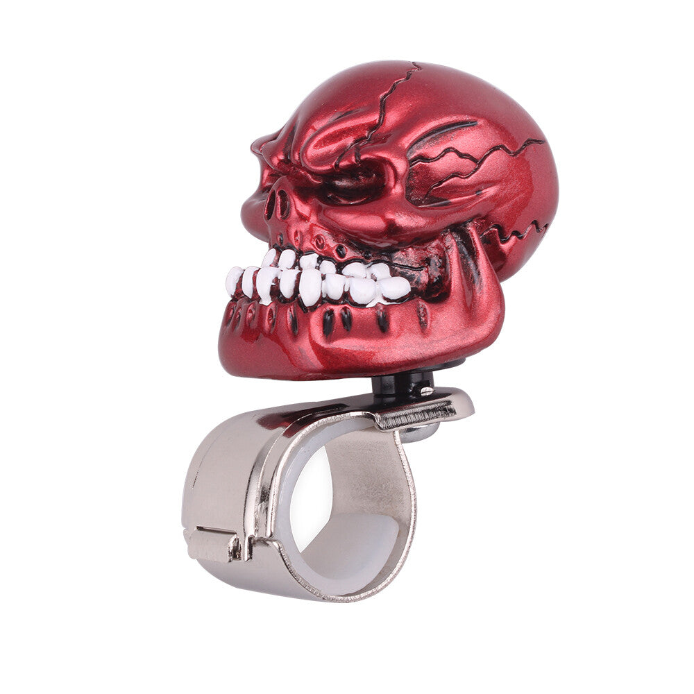 New Universal Red Skull Steering Wheel Knob Booster w/ Installation Kit