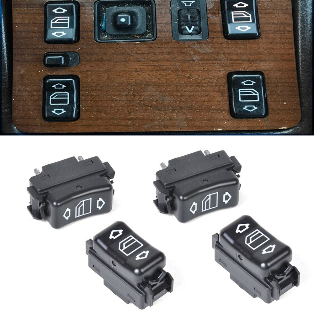 4x for MERCEDES W126 W201 CONSOLE POWER GLASS SWITCH 1248204510