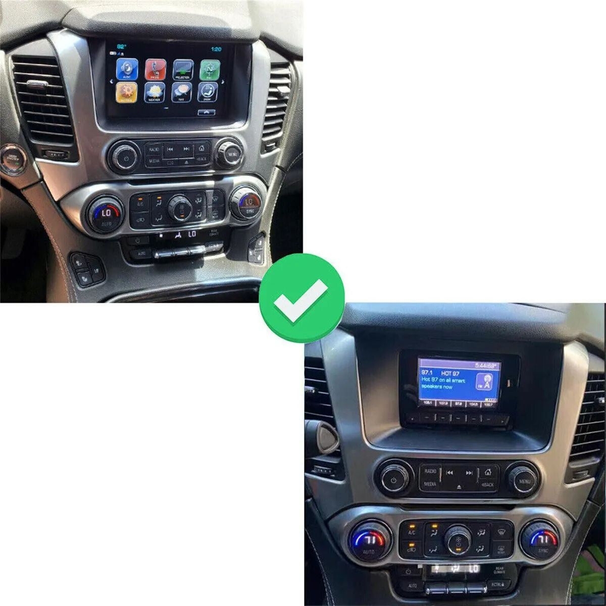 Android for Tesla Screen GPS Radio for GMC for Yukon for Chevrolet Tahoe Suburban 14-20