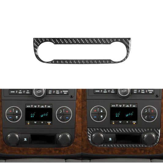 Carbon Fiber Climate Control Cover Trim For Silverado/tahoe/ for sierra 2007-2014